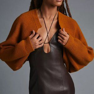 Anthropologie Drape-Sleeve Shrug